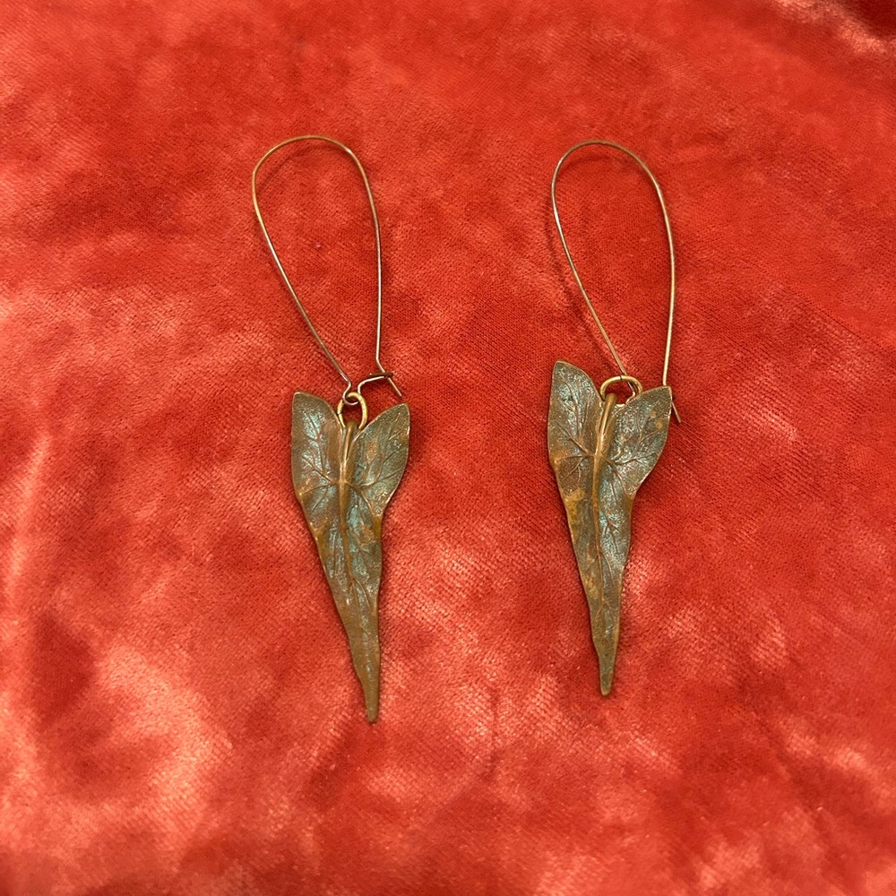 Elegant Leaf-Shaped Earrings